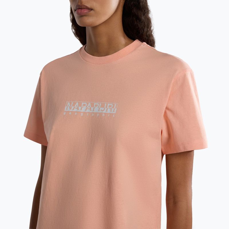 Moteriški marškinėliai Napapijri S-Box pink salmon 4