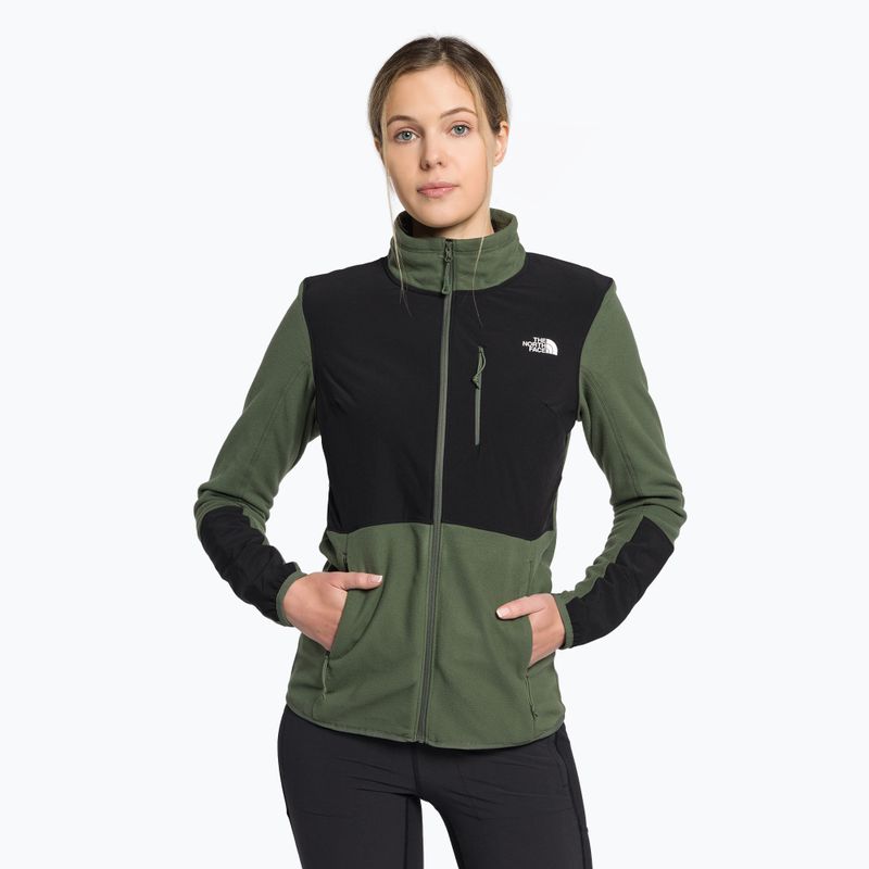 Moteriški vilnoniai džemperiai The North Face Diablo Midlayer black-green NF0A5IHUWTQ1