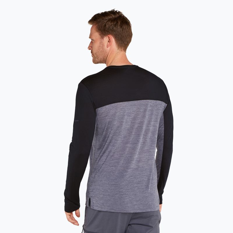 Vyriški žygio marškinėliai ilgomis rankovėmis icebreaker Merino 125 Cool-Lite Sphere LS Tee Colour Block graphite 3