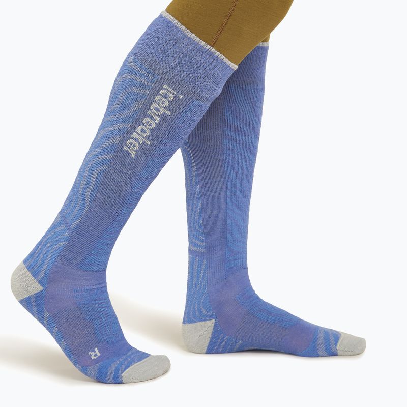 Vyriškos slidinėjimo kojinės icebreaker Merino Ski+ Medium OTC Mountain Contour brilliant/ether/baja 2