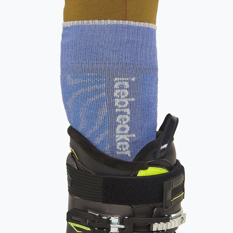 Vyriškos slidinėjimo kojinės icebreaker Merino Ski+ Medium OTC Mountain Contour brilliant/ether/baja 4