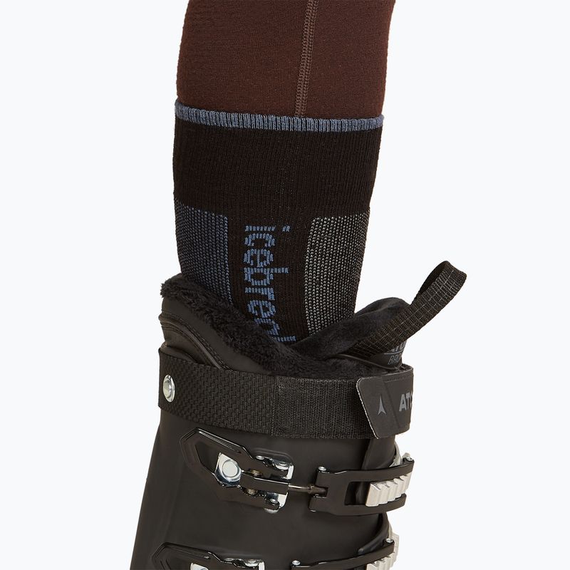 Moteriškos slidinėjimo kojinės icebreaker Merino Ski+ Ultralight OTC black/dawn/graphite 4