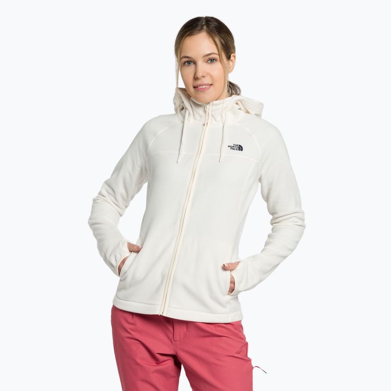 Moteriški vilnoniai džemperiai su gobtuvais The North Face Homesafe FZ Fleece Hoodie white NF0A55HNR8R1