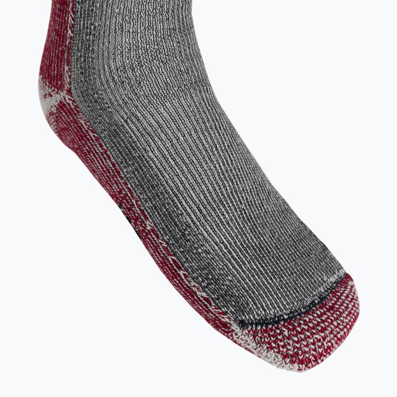Smartwool Classic Mountaineer Maximum Cushion Crew pilkai raudonos trekingo kojinės SW013300003 4