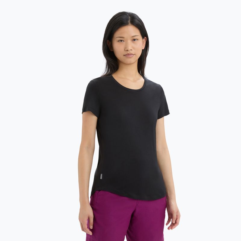 Icebreaker Sphere II moteriški trekingo marškinėliai juodi