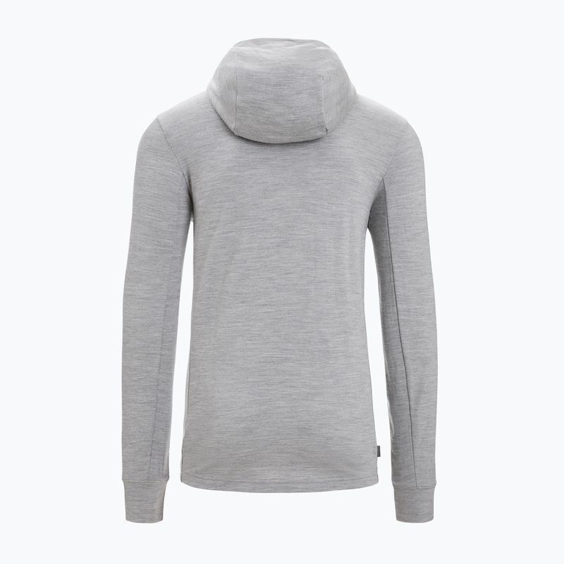 Vyriška Icebreaker Quantum III Zip Hood trekingo striukė pilka 11