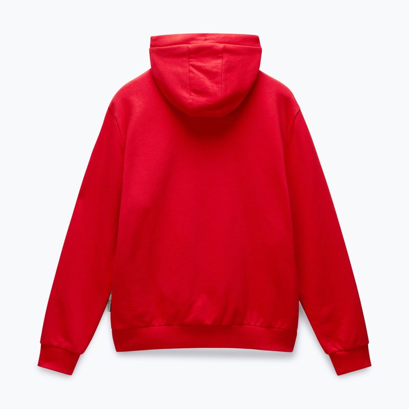 Vyriškas džemperis Napapijri Burgee Half Zip Hooded 2.0 red goji 6