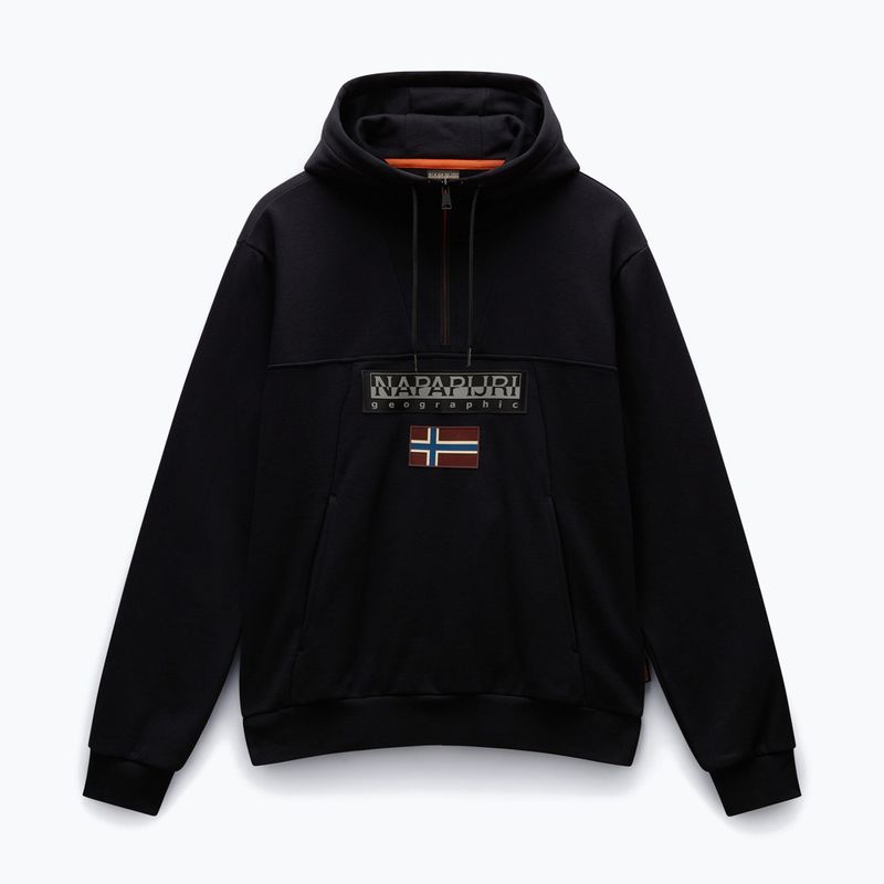 Vyriškas džemperis Napapijri Burgee Half Zip Hooded 2.0 black 041 5