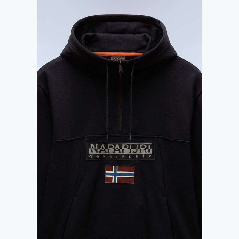 Vyriškas džemperis Napapijri Burgee Half Zip Hooded 2.0 black 041 7