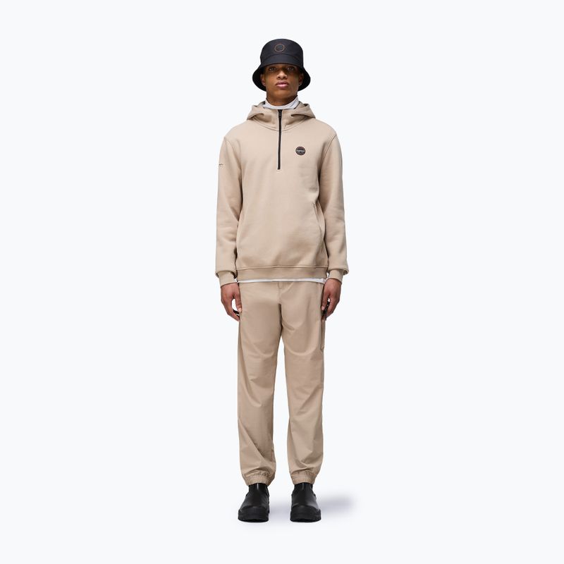 Vyriškas džemperis Napapijri B-Badge Half Zip Hooded beige rocky 2