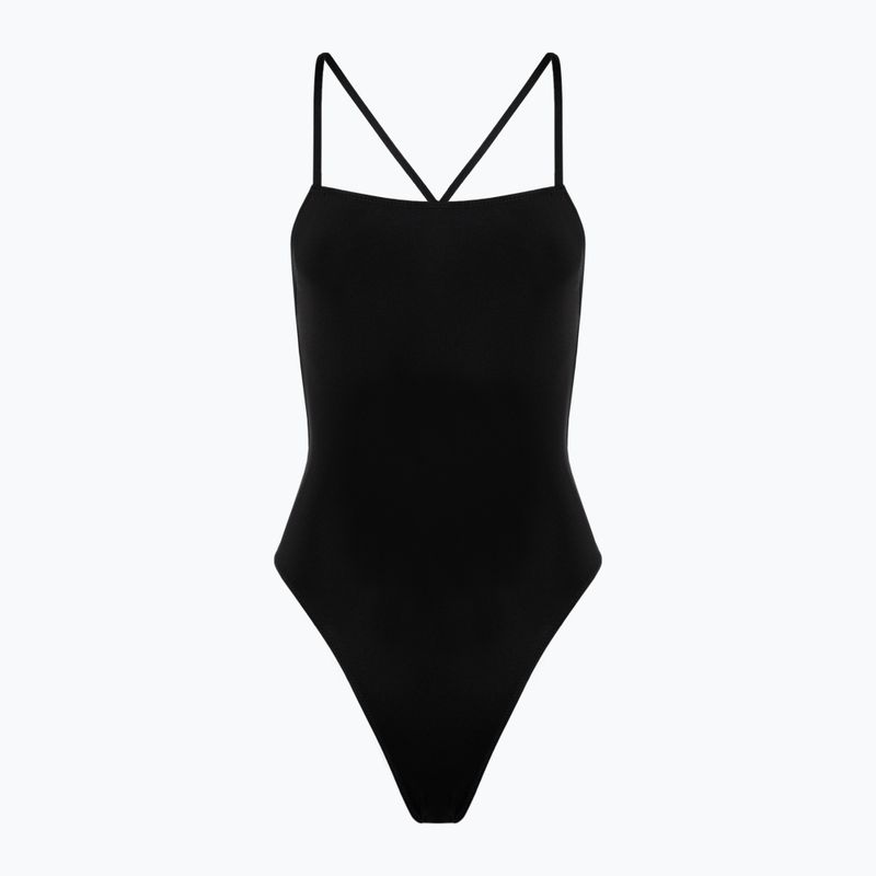 Moteriškas vientisas maudymosi kostiumėlis Hurley Solid Square Neck Moderate One Piece black