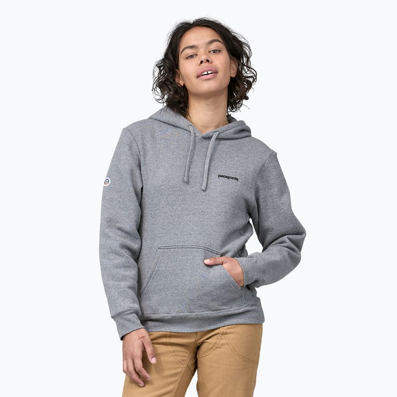 Patagonia Fitz Roy Icon Uprisal Hoody gravel heather džemperis 5