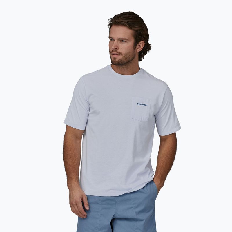 Vyriški marškinėliai Patagonia Boardshort Logo Pocket Responsibili white