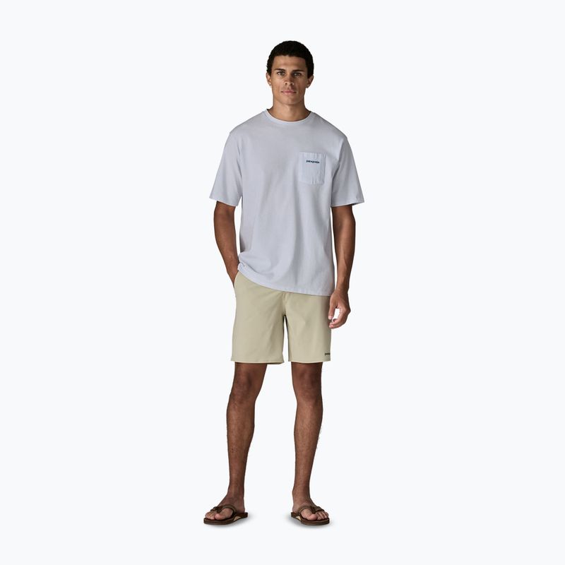 Vyriški marškinėliai Patagonia Boardshort Logo Pocket Responsibili white 2