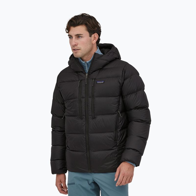 Vyriška Patagonia Fitz Roy Down Hoody juoda