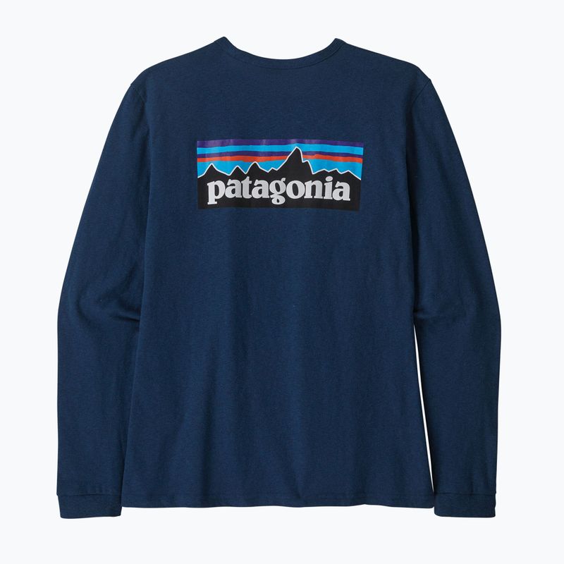 Moteriški trekingo marškinėliai Patagonia P-6 Logo Responsibili-Tee LS tidepool blue 9