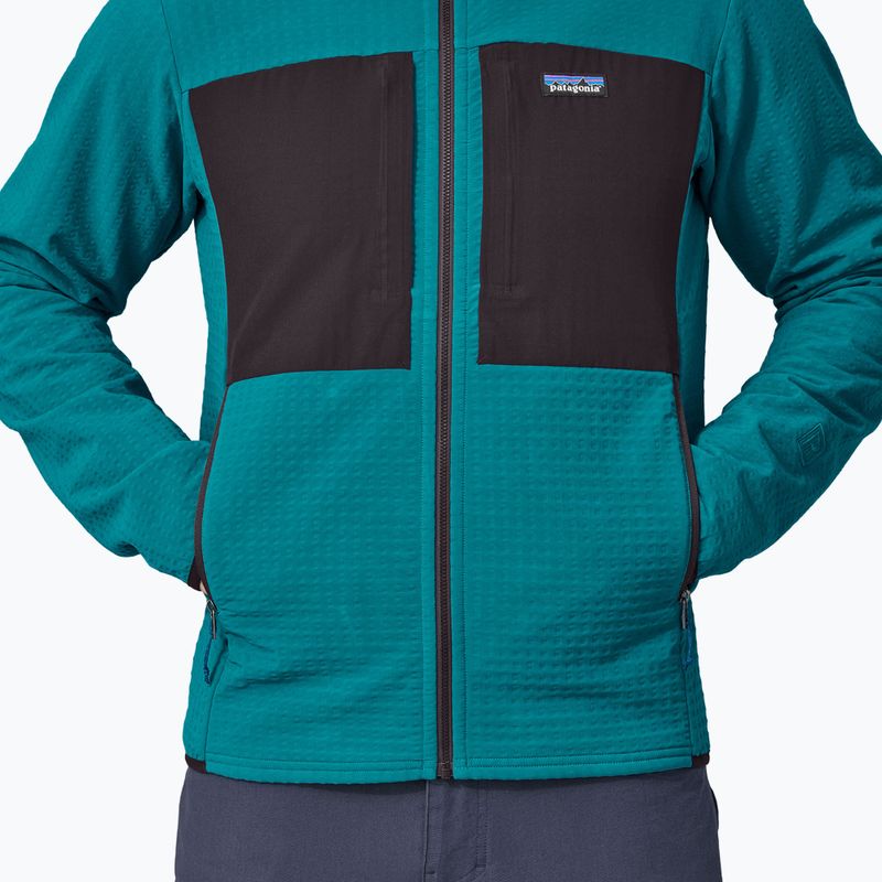 Vyriška softshell striukė Patagonia R2 TechFace Hoody belay blue 5