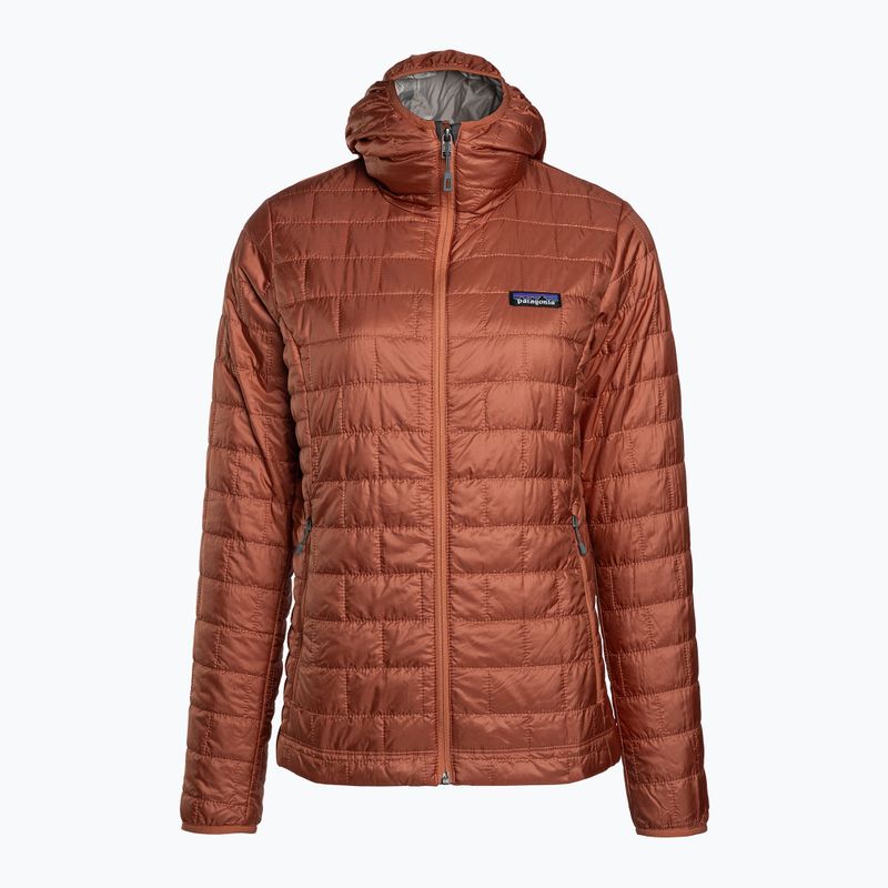 Moteriška apšiltinta striukė Patagonia Nano Puff Hoody burl red