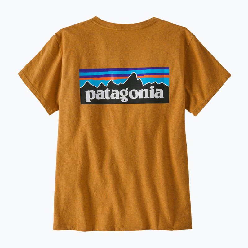 Moteriški marškinėliai Patagonia P-6 Logo Responsibili-Tee dried mango 4