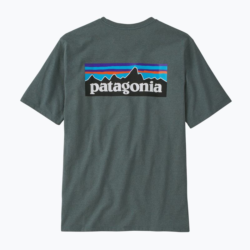 Vyriški Patagonia P-6 Logo Responsibili-Tee trekingo marškinėliai nouveau green 4