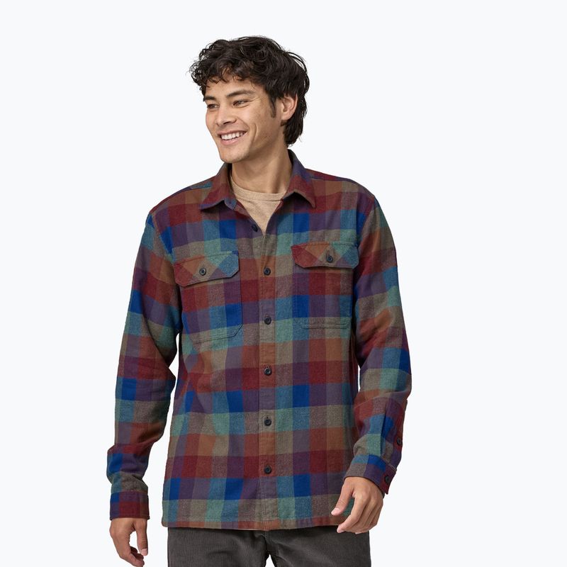 Vyriški marškiniai Patagonia Organic Cotton MW Fjord Flannel guides/superior blue