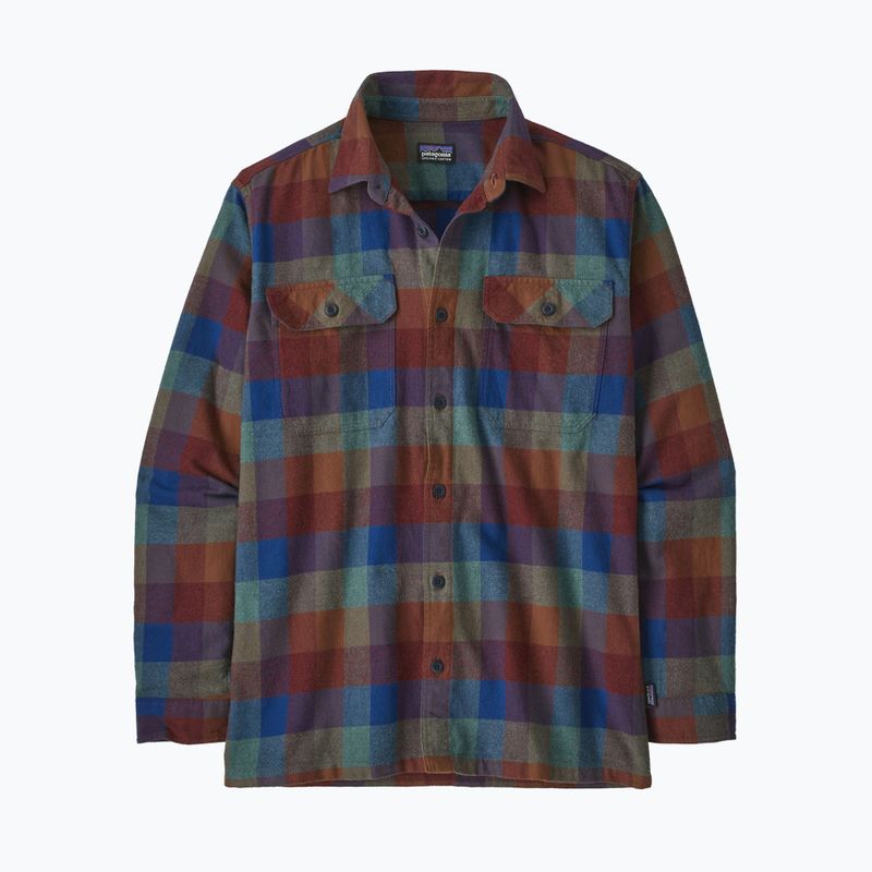 Vyriški marškiniai Patagonia Organic Cotton MW Fjord Flannel guides/superior blue 4