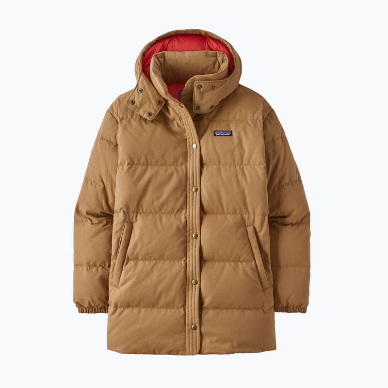Moteriškas pūkinis paltas Patagonia Cotton Down Parka nest brown 14