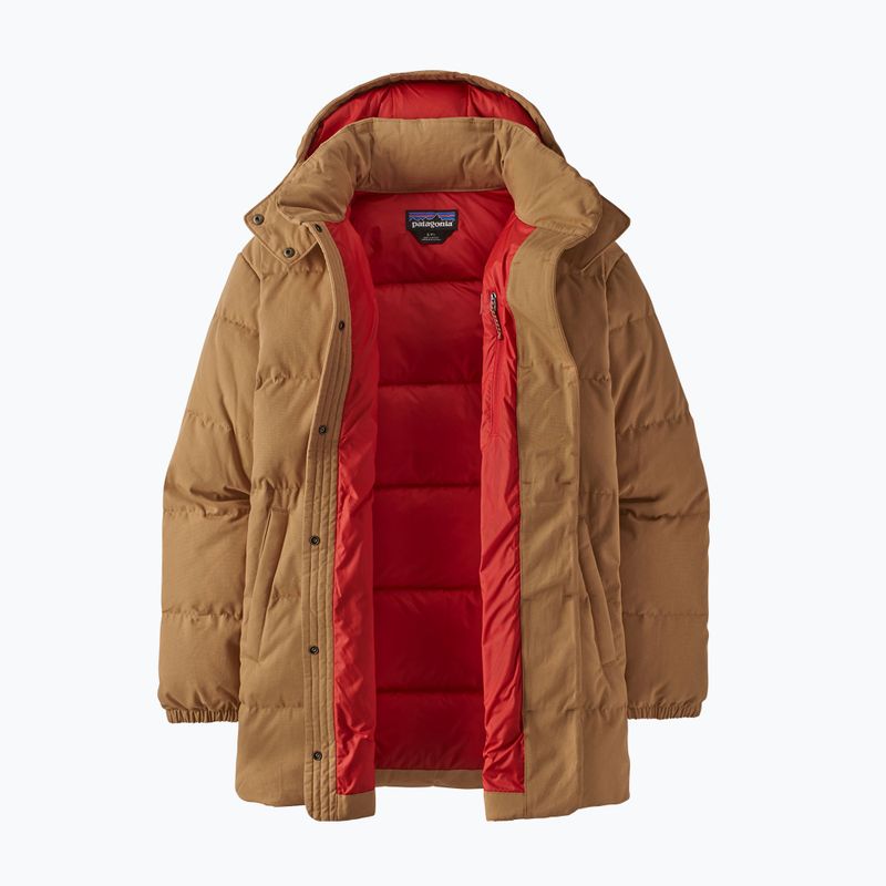 Moteriškas pūkinis paltas Patagonia Cotton Down Parka nest brown 15