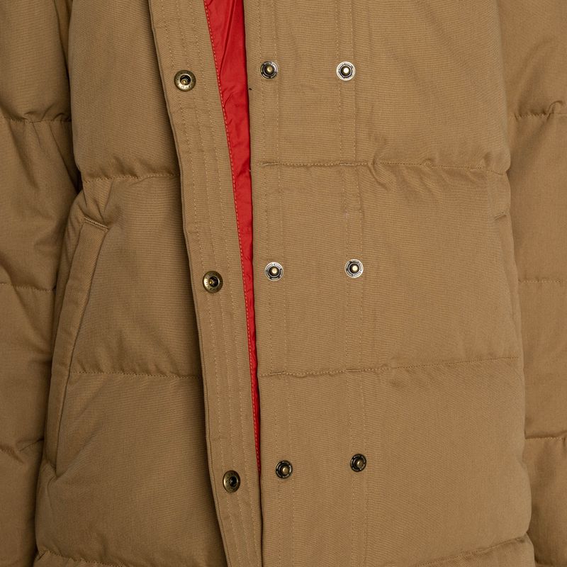 Moteriškas pūkinis paltas Patagonia Cotton Down Parka nest brown 12