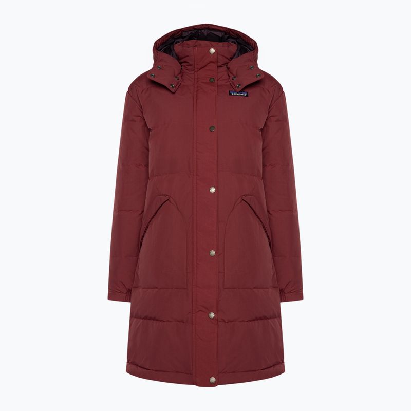 Moteriškas pūkinis paltas Patagonia Downdrift Parka carmine red