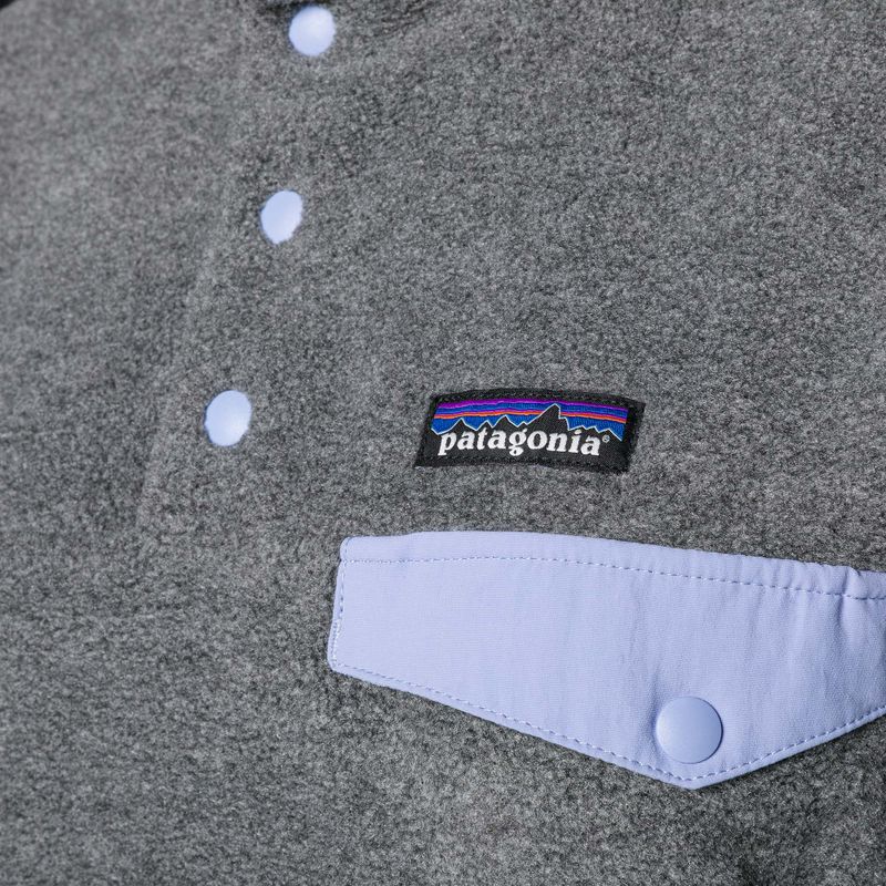 Patagonia moteriškas LW Synch Snap-T P/O nickel w/pale periwinkle fleece džemperis 3