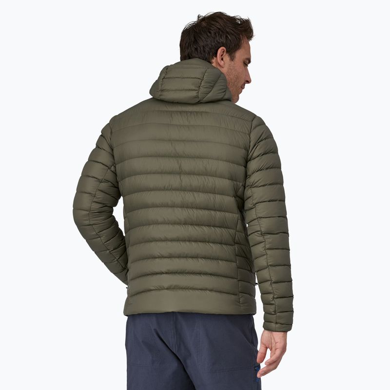 Vyriška pūsta striukė Patagonia Down Sweater Hoody basin green 2
