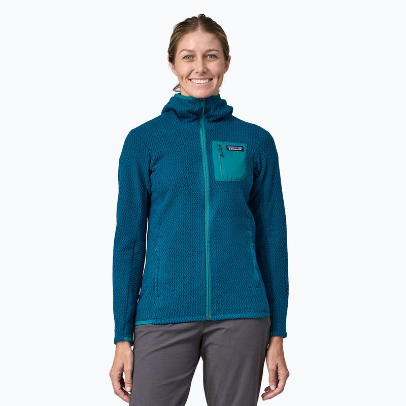 Moteriškas žygio džemperis Patagonia R1 Air Full-Zip lagom blue