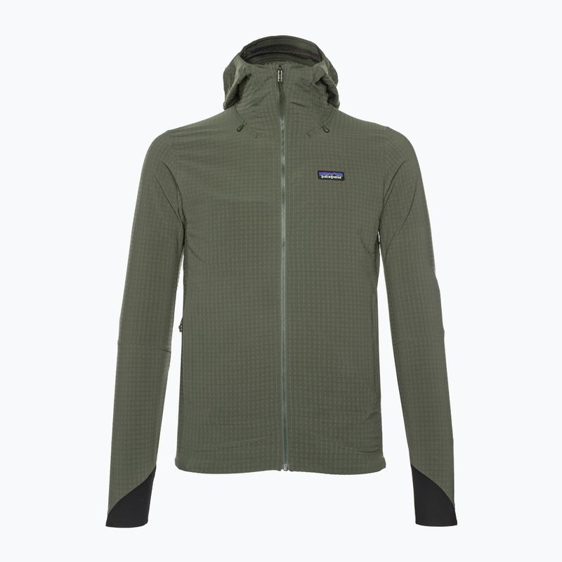 Vyriška softshell striukė Patagonia R1 TechFace Hoody basin green