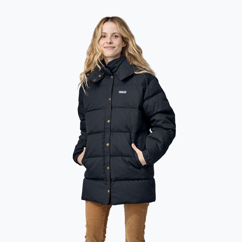 Moteriškas pūkinis paltas Patagonia Cotton Down Parka pitch blue