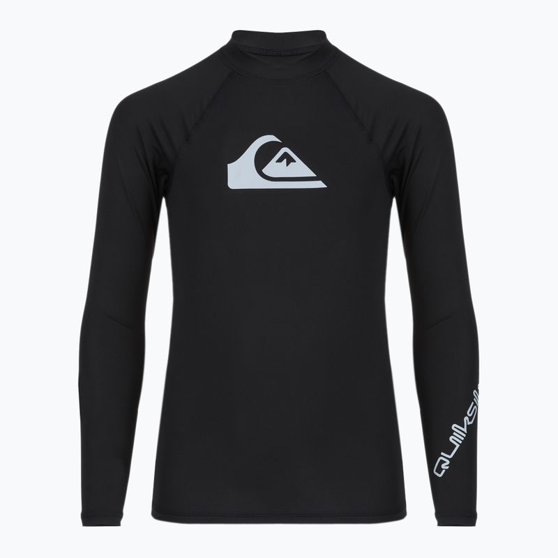 Vaikiški plaukimo marškinėliai ilgomis rankovėmis Quiksilver All Time black