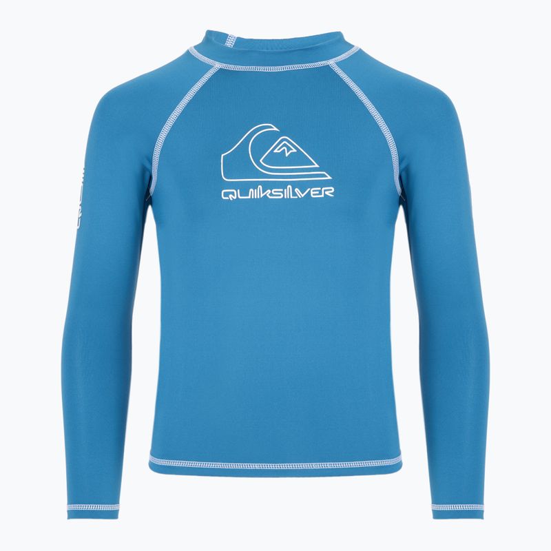 Vaikiški plaukimo marškinėliai ilgomis rankovėmis Quiksilver On Tour blue