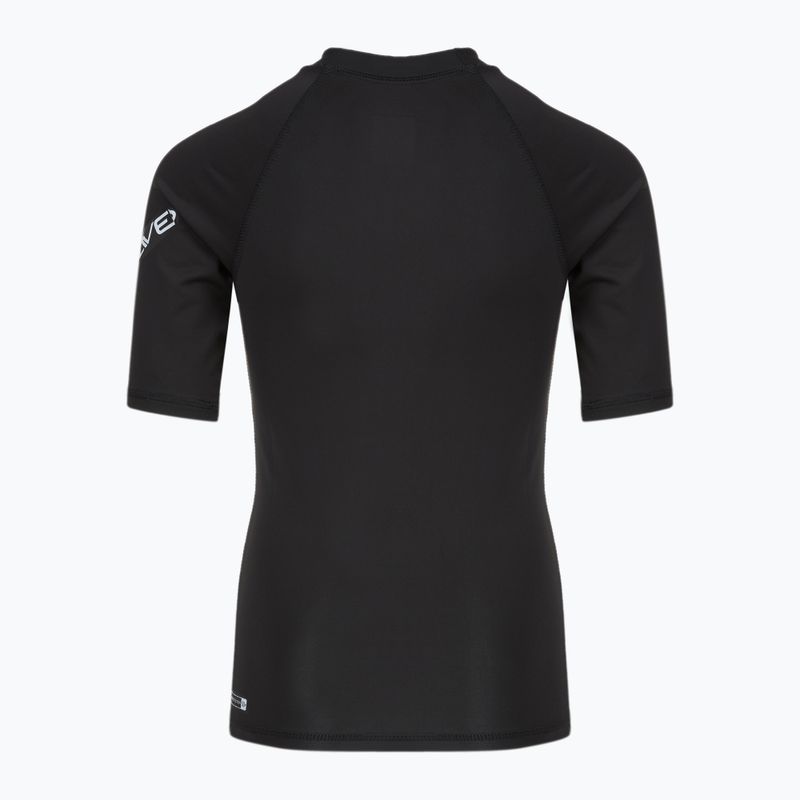 Vaikiški plaukimo marškinėliai Quiksilver All Time vallarta black 2