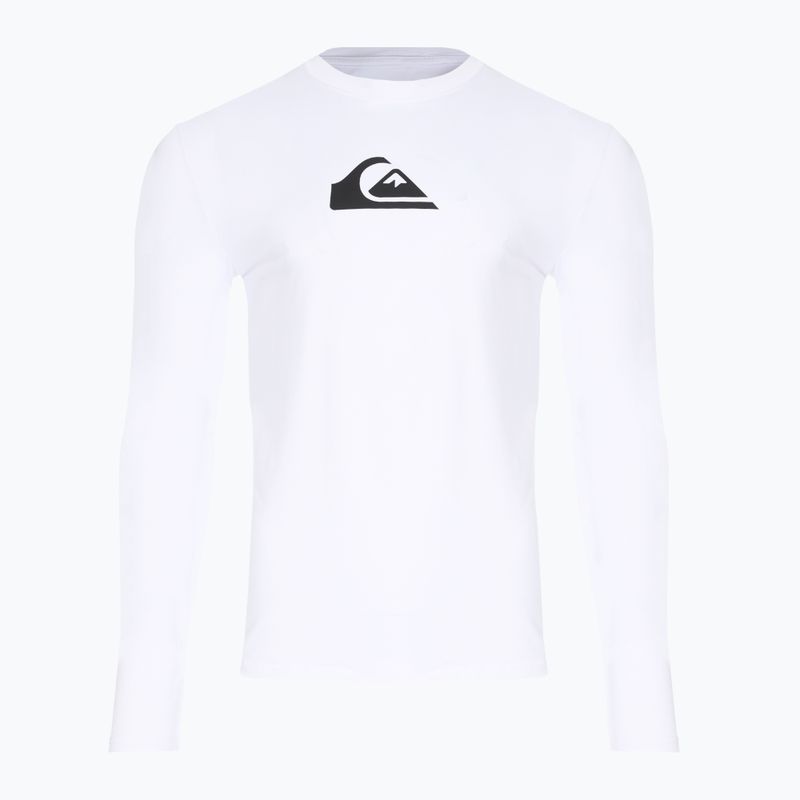 Vyriški plaukimo marškinėliai ilgomis rankovėmis Quiksilver Solid Streak white