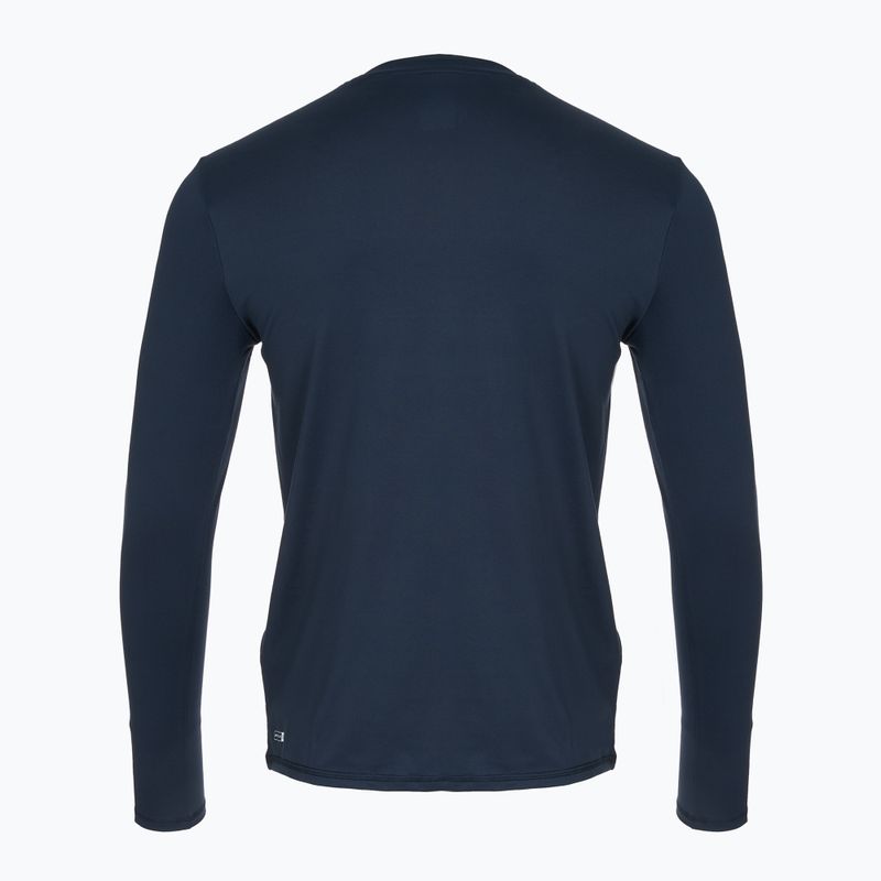Vyriški plaukimo marškinėliai ilgomis rankovėmis Quiksilver Solid Streak navy blazer/grey 2
