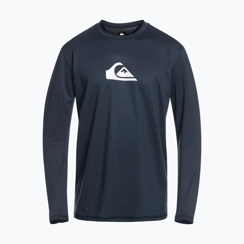 Vyriški plaukimo marškinėliai ilgomis rankovėmis Quiksilver Solid Streak navy blazer/white