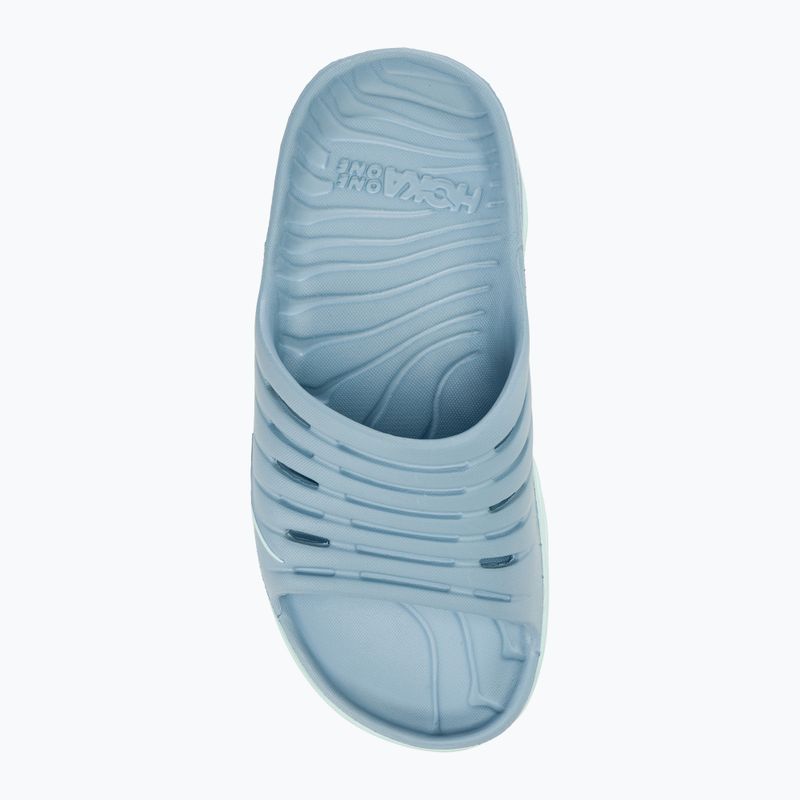 Moteriškos šlepetės HOKA Ora Recovery Slide 2 blue fog/blue glass 5