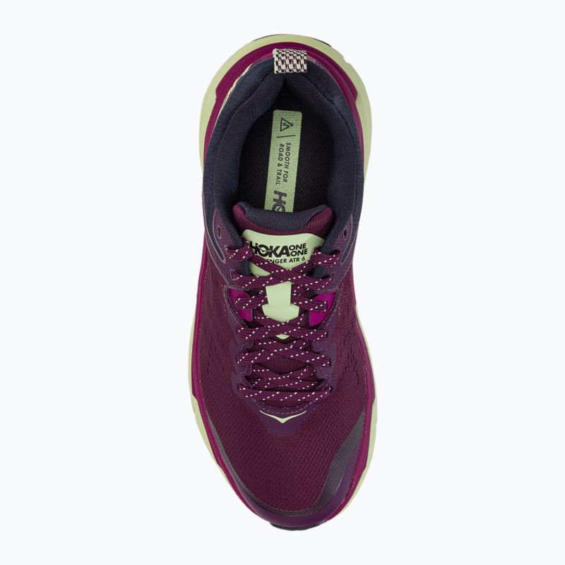 Moteriški bėgimo bateliai HOKA Challenger ATR 6 maroon 1106512-GWBT 5