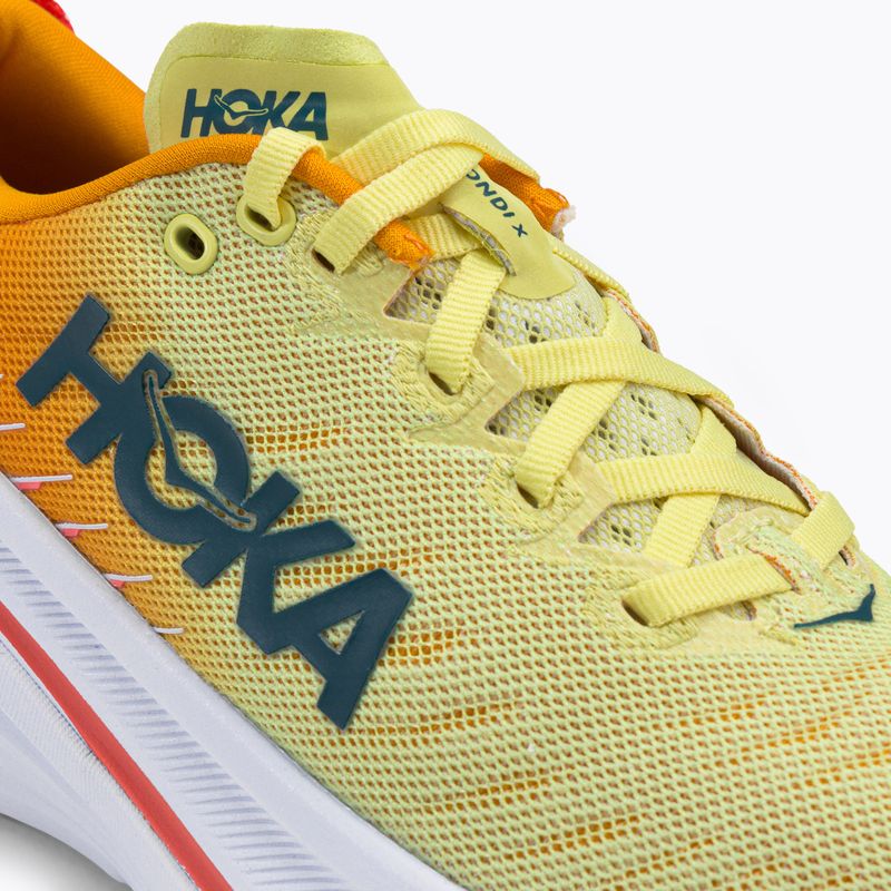 Moteriški bėgimo bateliai HOKA Bondi X yellow-orange 1113513-YPRY 11