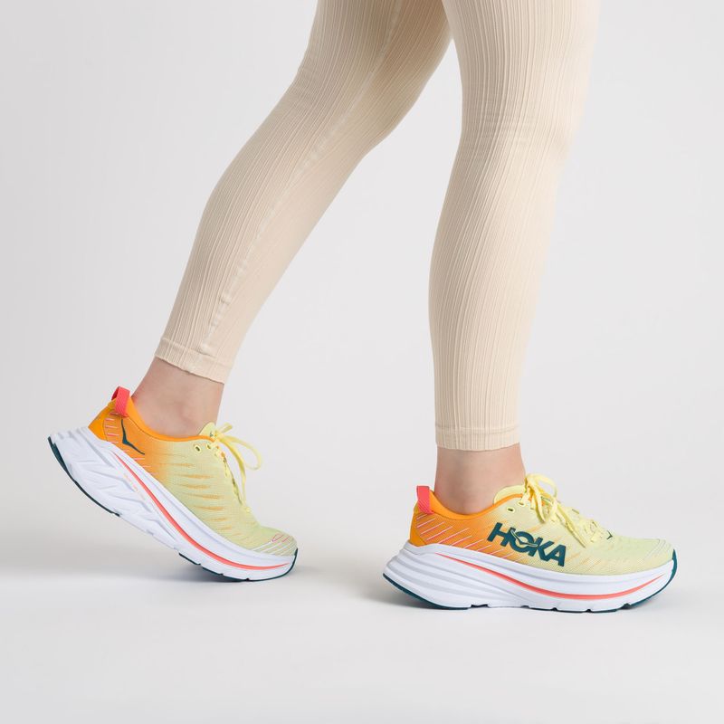 Moteriški bėgimo bateliai HOKA Bondi X yellow-orange 1113513-YPRY 2