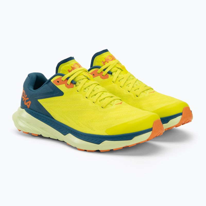Vyriški bėgimo bateliai HOKA Zinal evening primrose/blue coral 4