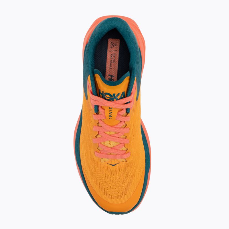Moteriški bėgimo bateliai HOKA Zinal radiant yellow/camellia 6