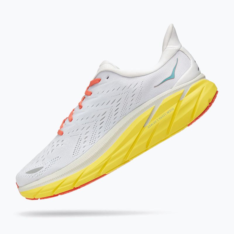 HOKA vyriški bėgimo bateliai Clifton 8 Wide white 1121374-BDBI 12