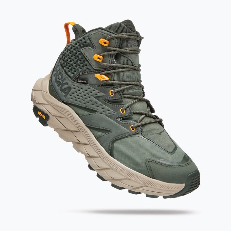 Vyriški turistiniai batai HOKA Anacapa Mid GTX thyme/radiant yellow 11
