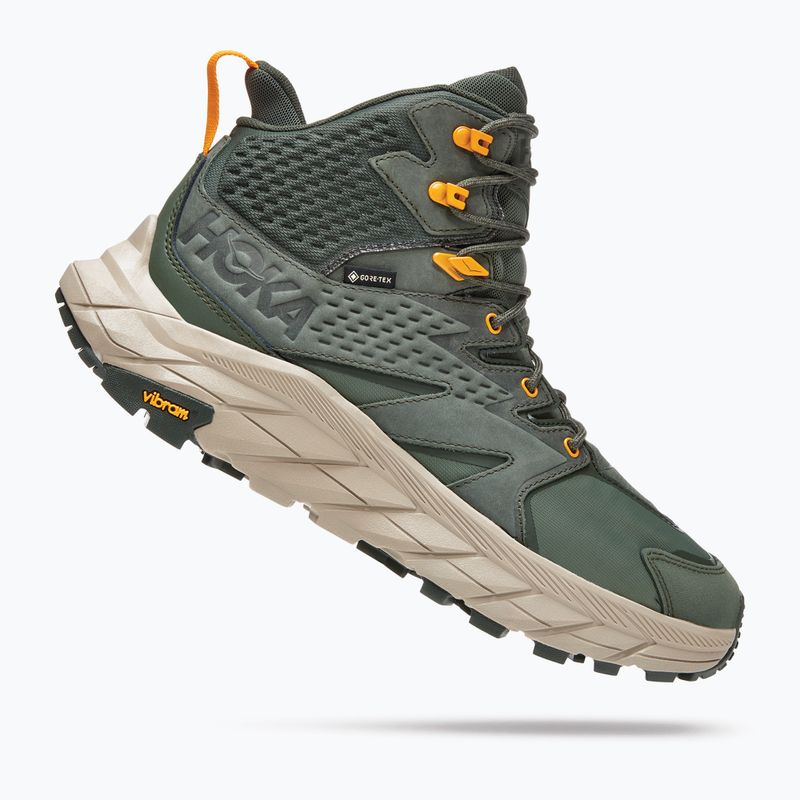 Vyriški turistiniai batai HOKA Anacapa Mid GTX thyme/radiant yellow 12